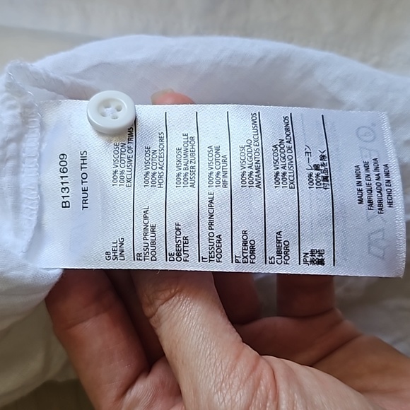 Volcom white mini dress with crochet trim - Picture 10 of 11